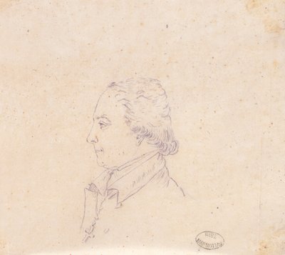 Zeichnung eines Prälaten von Elisa Bonaparte